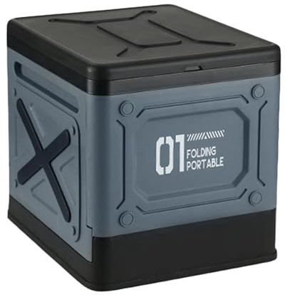 Toilette Portable de Camping - Seau Pliable pour Adultes avec Couvercle | WC de Voyage avec Siège Pliant