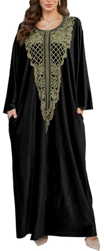 Orshoy Ladies Kaftan Swim Cover Up Beachwear Bikini Cover Maxi Caftan Kimono Tunic Loungewear Robes Wrap Sarong Summer Black