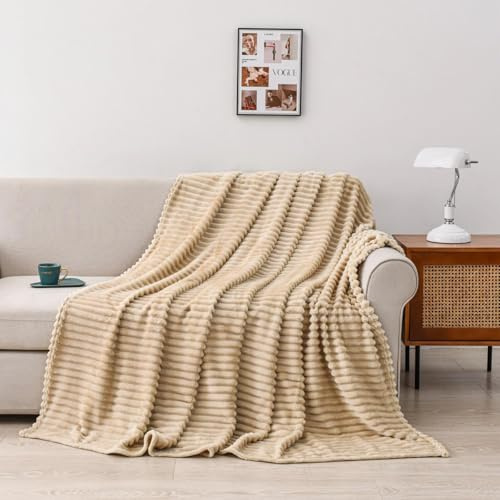 Morbidoplaid Peloso coperto Matrimoniale, Calda Coperta e Copridivano per Divano Letto