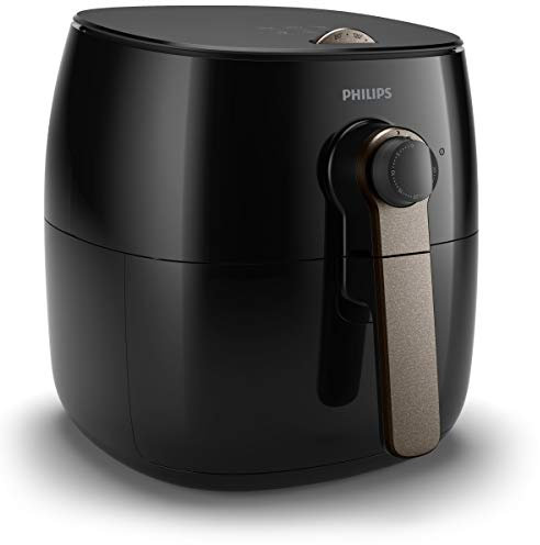 Philips Premium Airfryer L, Heißluftfritteuse ohne Öl ohne Öl, 4.5 L, 1425 W, Digitales Display mit 4 Programmen, NutriU App Rezepte, Schwarz, HD9741/10