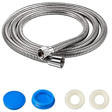 YEYIT Brauseschlauch Edelstahl - Duschschlauch 2m Extrem flexibel Duschkopfschläuche Metallduschschlauch mit Dichtungen für Handbrause Handduschkopf