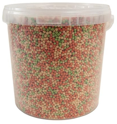 Walters Variety Pellets (10L Tub) | Pond Food for Goldfish, Koi and all Cold Water Pond Fish | Nutritional Floating Fish Food Pellets in Stay Fresh EasyTubs and Refill Bags