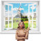 Magnet Fliegengitter Fenster 140 x 110 cm Insektenschutz Magnet Fliegenvorhang, Magnetische Adsorption, Faltbar, Auto Schließen Luft kann frei strömen, für Türen/Patio【Weiß】