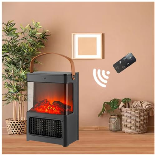 PoêLe à Gaz Effet Flamme Trois Secondes De Chauffage Rapide, Trois Niveaux De RéGlage, CheminéE DéCorative, avec TéLéCommande, éCran Tactile CheminéE Portable Indoor & Outdoor