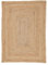 carpetfine Juteteppich Nele Beige handgewebt aus Jute 100x150 cm | Moderner Naturfaserteppich im Boho Style für Wohnzimmer, Küche und im Flur