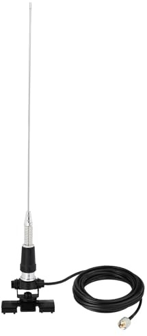 Bingfu Antenna Radio Mobile Veicolo Auto VHF 136-174 MHz, 50 cm, Supporto a Staffa, Connettore PL259, Cavo 5 m per Ricetrasmittenti e Dispositivi di Comunicazione Amatoriale​