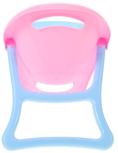 Gariouans Trona para MuñEcas Silla Alta De AlimentacióN para Juguete Muebles En Miniatura para Casa De MuñEcas DecoracióN Y Juego Infantil PortáTil Y FáCil De Montar