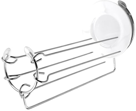 BESTOMZ Soporte para Pinchos de Barbacoa Acero Inoxidable 5 Pinchos Estante Colgante para Parrilla Exterior