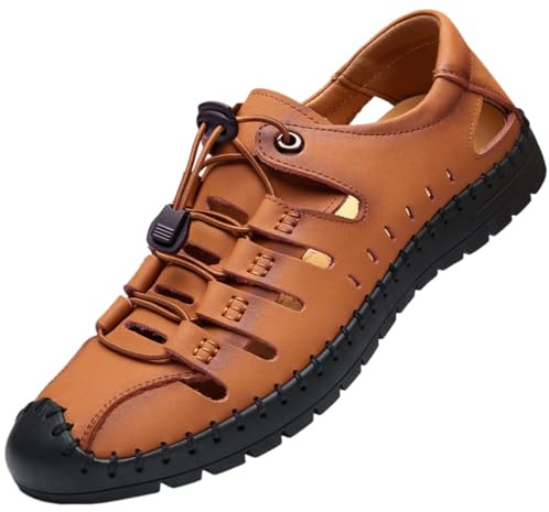 Hixingo Sandalias Hombre Verano Sandalias Deportivas de Trekking y Ligeras Sandalias de Playa de Secado Rápido Punta Cerrada 39-44 EU para Exteriores y Caminar Casual