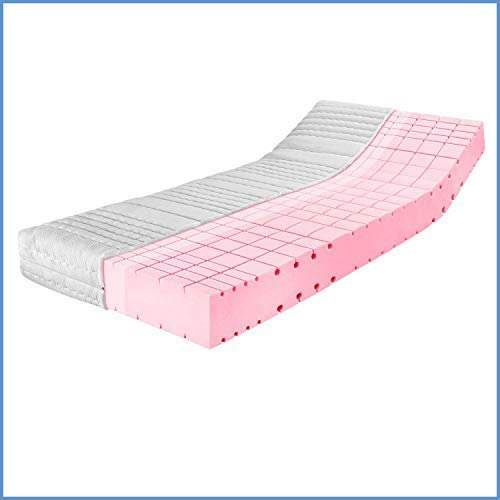 Ravensberger Matratzen HR-Kaltschaummatratze Komfort-SAN® 140x200 cm - Härtegrad H2, mittel - Höhe 18cm - 7-Zonen Matratze mit Baumwoll-Doppeltuch-Bezug - Oeko-TEX®-Zertifiziert - Made in Germany