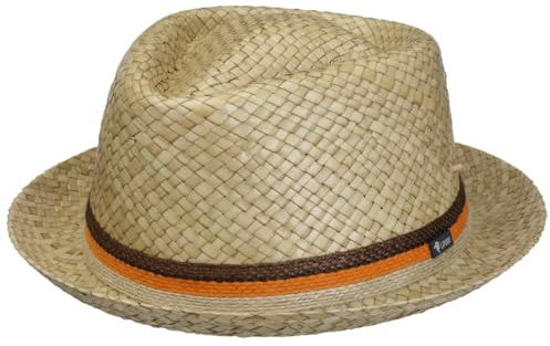 Lipodo Diamond Crown Straw Hat Pork Pie Made in Italy Men Women Spring Summer