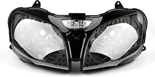 Artudatech Motorrad-Scheinwerfer, Motorrad-Frontscheinwerfer, Montagescheinwerfer, Ersatz-Frontlichter für Kawasaki ZX-9R 2000-2003 ZX-6R 00-02 ZZR600 00-08