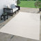 TT Home Teppich Für Outdoor Küchenteppich Balkon Terrasse Unifarbenes Design Modern, Farbe: Elfenbein, Größe:60x100 cm