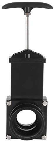 Tbest Válvula de Descarga RV - Desagüe de Residuos Autocaravana, Válvula de Compuerta 110Mm, Drenaje 50Mm, ABS de Alcantarillado para Accesorios