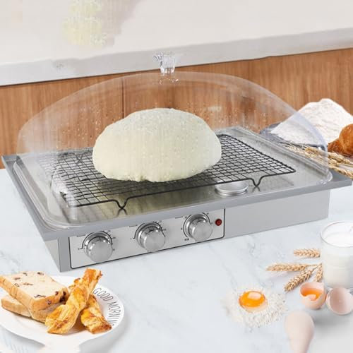 Máquina de fermentación de pan de masa madre, fermentador de masa con calentador, máquina de fermentación de pan, kit de herramientas reutilizables para hacer pan,410×310×280mm