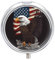 Pillendose USA Patriotic Adler Runde Pillendose für Geldbörse 3 Fächer Medizin Pillendose Tragbare Reise-Pillendose Metall Kleiner Pillenbehälter Halter für Vitamine Fischöl Nahrungsergänzungsmittel