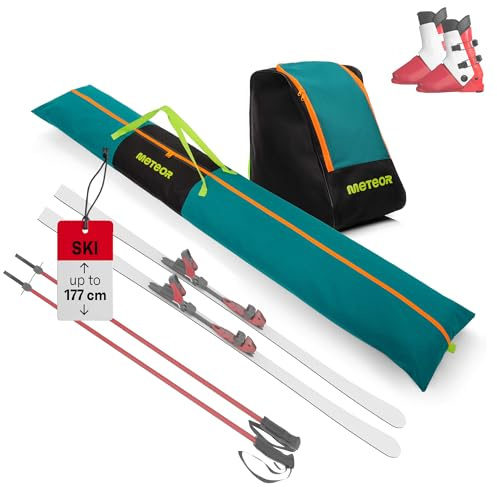 meteor Borsa Scarpe e Sci - Set - Sacca Scarponi Skate Pattini - Custodia Ski - Bag Casco Occhiali Guanti