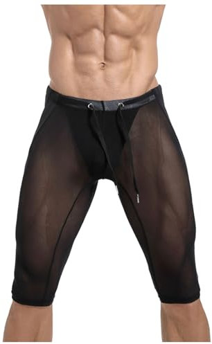 Collant Compression Running Homme,Collant Polaire Homme Calecon Long Boxer de Compression Homme Collant Course à Pied Homme Legging Homme Bain Collant Cycliste Homme Hiver Legging Sport Homme Blanc