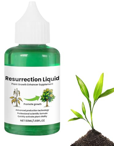 Resurrection Liquid for Plants - Easy to Apply 50ml Flower Fruit Vegetable Fertilizers | foldable Plant Liquiid Fertilizer Natural | Fertilizing Liquid Concentrate for Plant Quick Growth