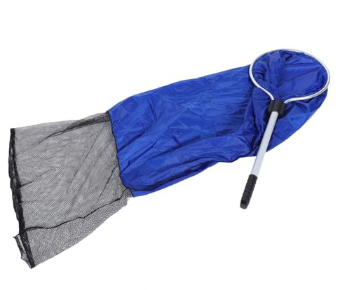 Ausla Stort Akvarienät, Akvariumfisknät i Aluminiumlegering 30 Cm Huvud 50 Cm Handtag, Mjukt Nät för överföring och Fångst Av Fisk, för Medelstor Fisk i Tankar och Dammar