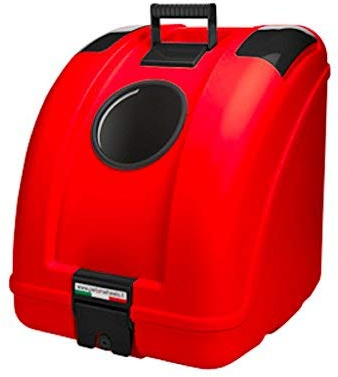 Pow Pet ON Wheels – Transportín para perros y gatos para enganchar en el ciclomotor, motocicleta, bicicleta y apto también para el coche