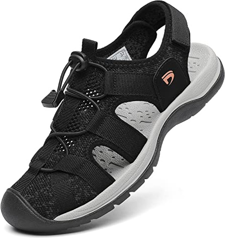 Dannto Sandalias Deportivas Mujer para Verano Exterior Senderismo Ligeras Antideslizantes Trekking Deportivas Casuales Sandalias de Playa
