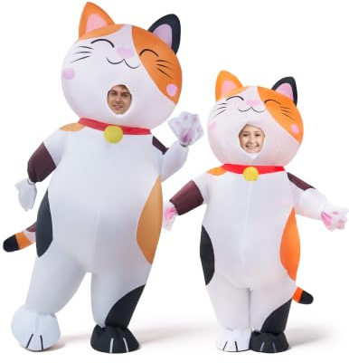 Spooktacular Creations Disfraz inflable para adulto de cuerpo completo Calico Air Blow-up Deluxe disfraz de Halloween