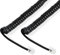 Uvital 5 Meters Telephone Phone Handset Cable, 2Pack RJ9 Coiled Cord for Home Landline(2pack, Black)