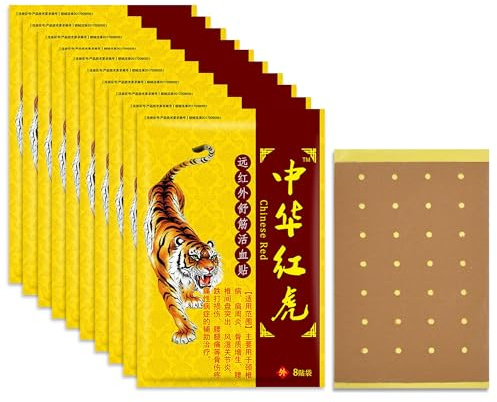 80 patchs de soulagement de la douleur, Tiger Soreness Relief Patch, patch de soulagement du mal de dos au cou, patch pour les courbatures, le mal de dos et la raideur