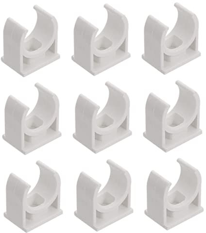 LIFKOME Morsetto in Pvc Gancio Di Supporto Per Tubi Elettrici Supporto Fisso A Parete Per Cavi A Forma Di U Morsetto Resistente