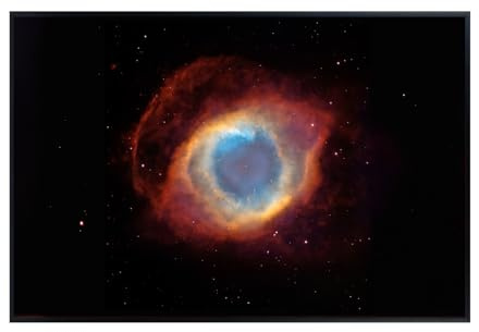 Blessed Posters Helix Nebula Poster – Galaxy Space Wall Art Print – Astronomy Photography Artwork for Bedroom Living Room Home Office Decor