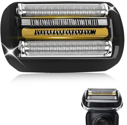 92B Ersatzrasierköpfe Kompatibel mit Braun Series 9 Elektrische Rasiermesser - Kompatibel mit Braun Series 9 9290cc/9291cc/9370cc/9293s/9385cc/9390cc/9330s/9296cc, 5-Klingensystem, schwarz