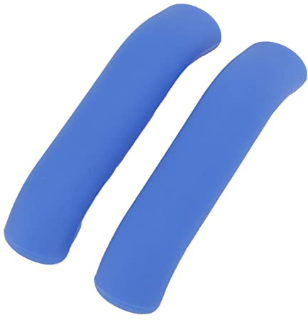 BTOSEP Manopole per leva del freno per bicicletta, ergonomiche, in silicone, per mountain bike e bici da strada, confortevoli, design antiscivolo, 1 paio (blu)
