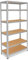 shelfplaza® 230x120x60cm HOME Schwerlastregal verzinkt/Metallregal mit 6 Böden/Kellerregal Metall, Garagenregal, Werkstattregal oder Regal Lagerregal/Steckregal Metall mit 145kg Tragkraft