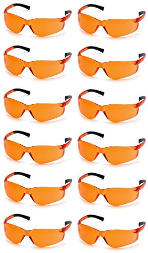 Pyramex Ztek Safety Glasses Orange Lens S2540S (12 Pair Pack)