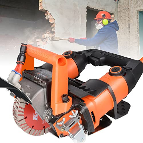 GBHJJ Rozadora de Ranura para la Pared Eléctrica Profesional, Máquina Ranuradora de Corte para Pared 45 mm 5200W Máquina Eléctrica de Cazadora de Pared