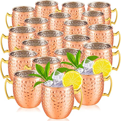 Tessco for you Moscow Mule Mugs Bulk, Mule 19 oz, Rose Gold, 30 Pcs