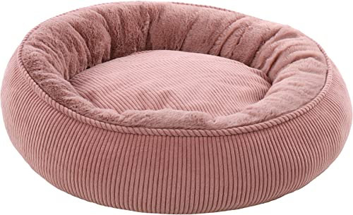 Flamingo Korb Colette RUND + Reissverschluss Altrosa 46x46x17CM