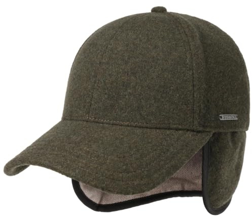 Stetson Vaby Baseball Cap with Cashmere Earflaps Wool Cap Men Autumn Winter