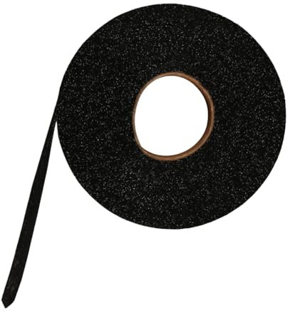FONGKNOX Cinta de planchar de 50 m x 2 cm con alambre, cinta para dobladillo de alta calidad, cinta fruncidora para planchar, cinta para dobladillo, cinta lavable (negro)