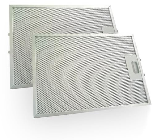 EVAYP 2 filtri antigrasso in metallo (327 x 247 mm), compatibili con Aeg Alno Electrolux Zanussi Turboair 50293009002 50287195007 50267945009