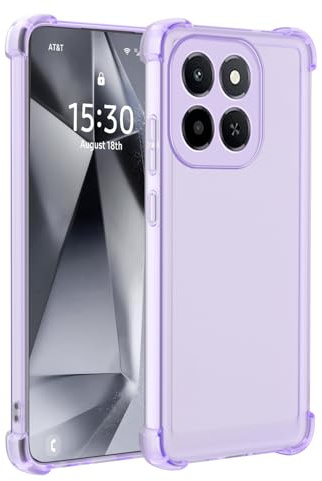 XINYEXIN Coque Antichoc pour Honor 400 Smart 5G/4G | Étui Mat Translucide, Anti-Traces de Doigt, TPU Souple, Coins Renforcés, Découpes Précises, Violet