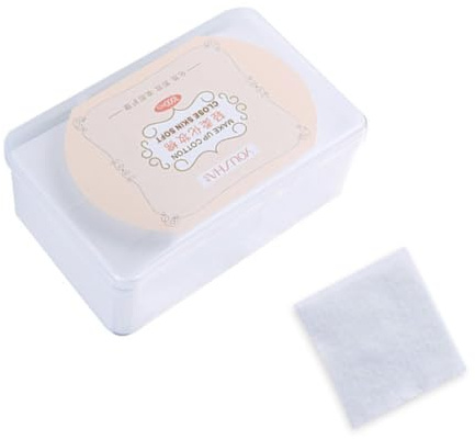 NOLITOY 1000 piezas Almohadillas Faciales Desmaquillantes sin Tejido Unidades con Caja Suaves Ligeras y Aptas para para Cuidado y Limpieza Diaria