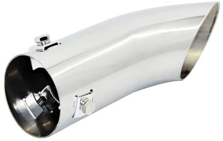 NPNGLCKCVF 59mm Bil SUV 1 St Bakre Avgasrör Svansljuddämpare Spets Rostfritt Stål 185mm Universal
