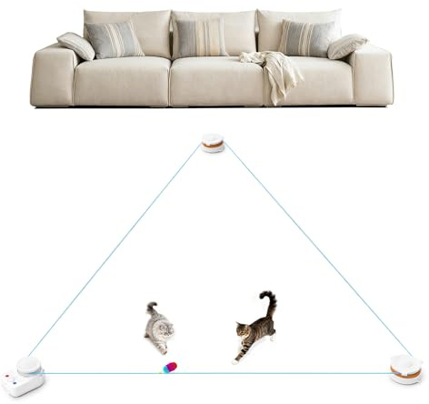 Hedsuin Interactive Cat Toy for Indoor Cat,Automatic Treadmill for Exercise