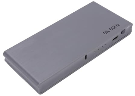 Ausla HD Multimedia Interface 2.1 Switcher ABS 8K HD Multimedia Interface 3 In 1 Out 40Gbps 8K 60Hz 4K 144Hz HDR med Fjärrkontroll för TV Gaming PC Projektor (#)
