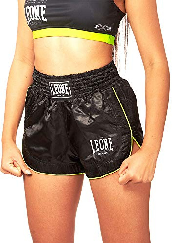 LEONE 1947, Pantalón Corto Kick-Thai Básico W, Mujer, Negro, XS, AB801