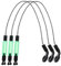 ibasenice 1 Satz Angelalarm Bissanzeiger Fisch Automatisch Beißen Glühen Led Kiefer Fishing Tackle Fishing Accessories Für Angelruten Angelhilfsmittel Eisen Beschichtet Green 3 Stück