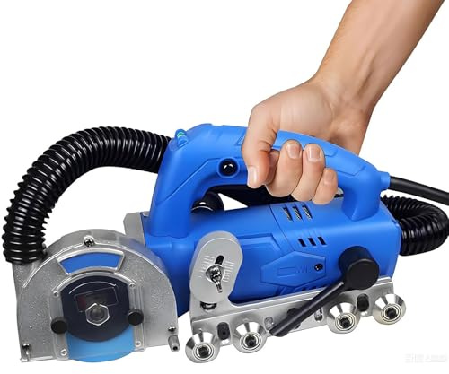 TONGDAJINBAO 1200W Tile Joint Cleaning Machine, Electric Tile Grout Remover Machine For Cleaning Shower Tiles Joints, Floor Gaps, And Removing Old(Machine+2.7mm seam cleaning sheet)