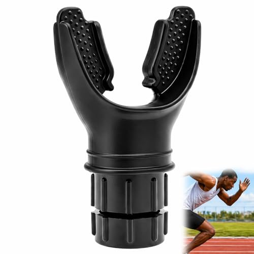 Lung Trainer, Adjustable Resistance Breathing Exercise Tool for Sports | Compact Handheld Design with Adjustable Airflow Settings for Warm Ups, Fitness Routines and Everyday Practice